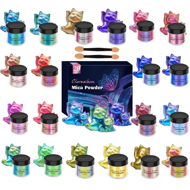 Epoxy Uv Resin Kit - 10/20 Colors Set Resin Color-changing Pigment