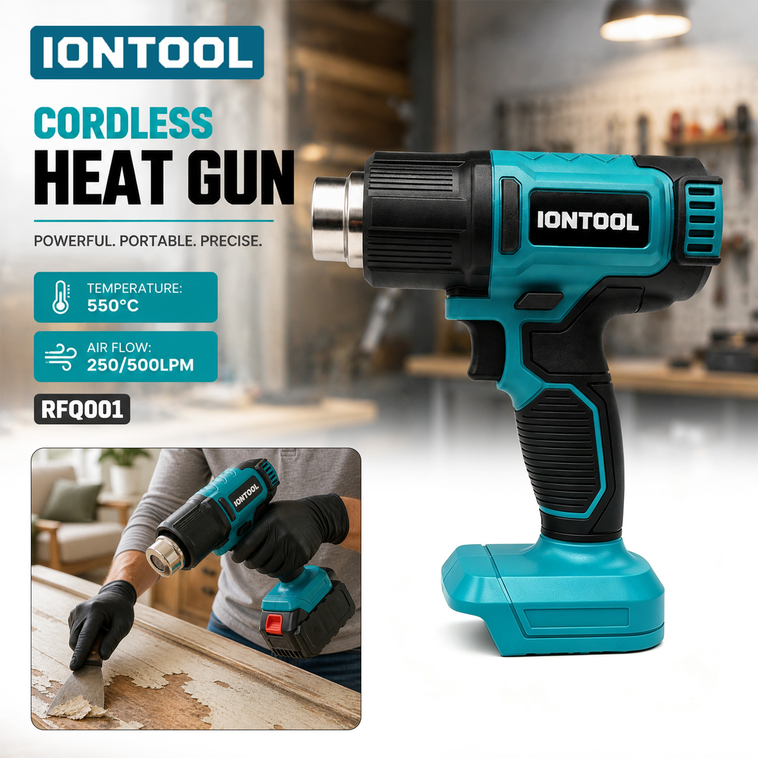 IONTOOL Portable Cordless Hot  - Heat Gun Small review and price