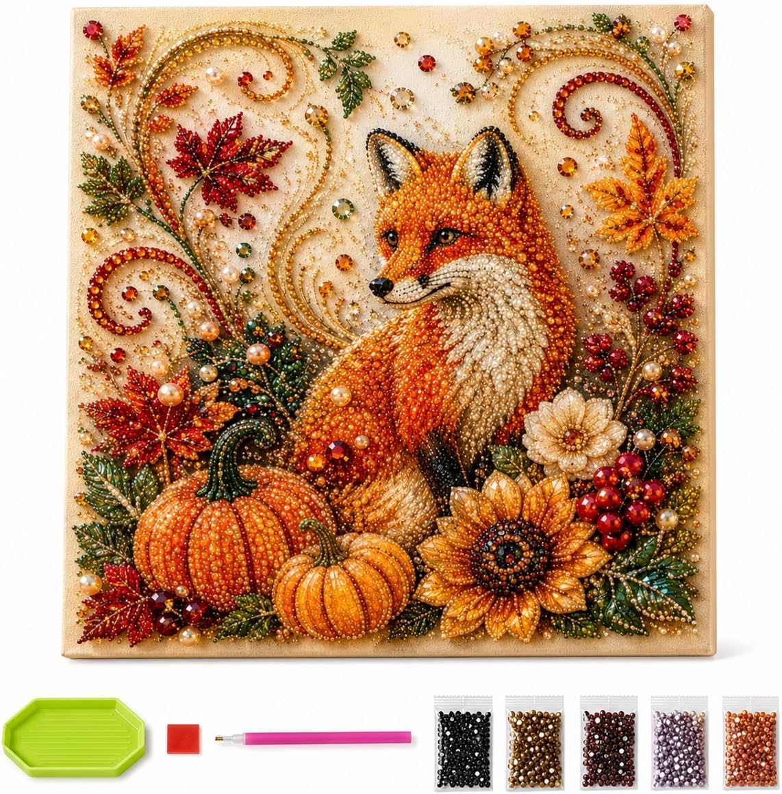 Autumn Diamond Pearl Painting  - Resin Craft For Beginners review and price