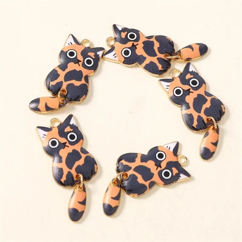 10Pcs 16×39mm Cute Cartoon Cat - Resin Craft Projects review and price