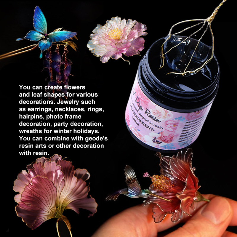 UV DIP Resin Glue UV Flower-Ma - Epoxy Uv Resin Kit review and price