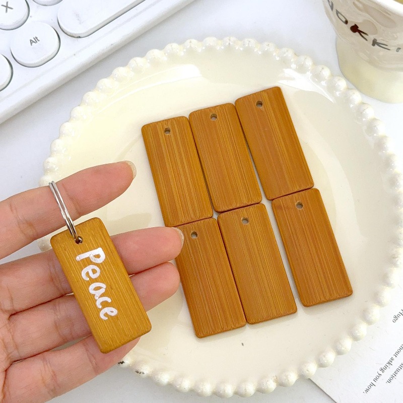 Blank Natural Bamboo Slice Key - Wood Ring Blank review and price