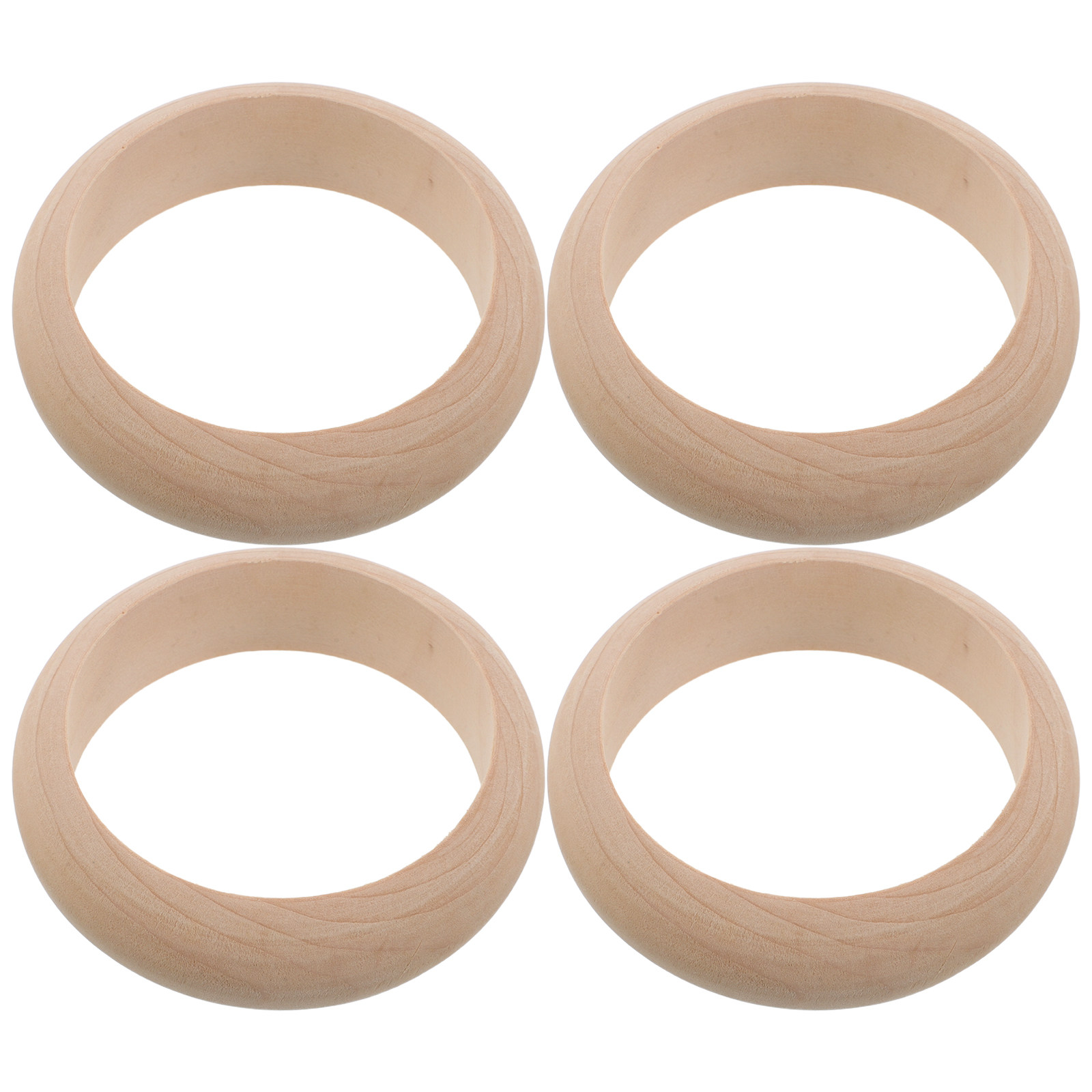4Pcs Natural Wooden Bangles Bl - Wood Ring Blank review and price