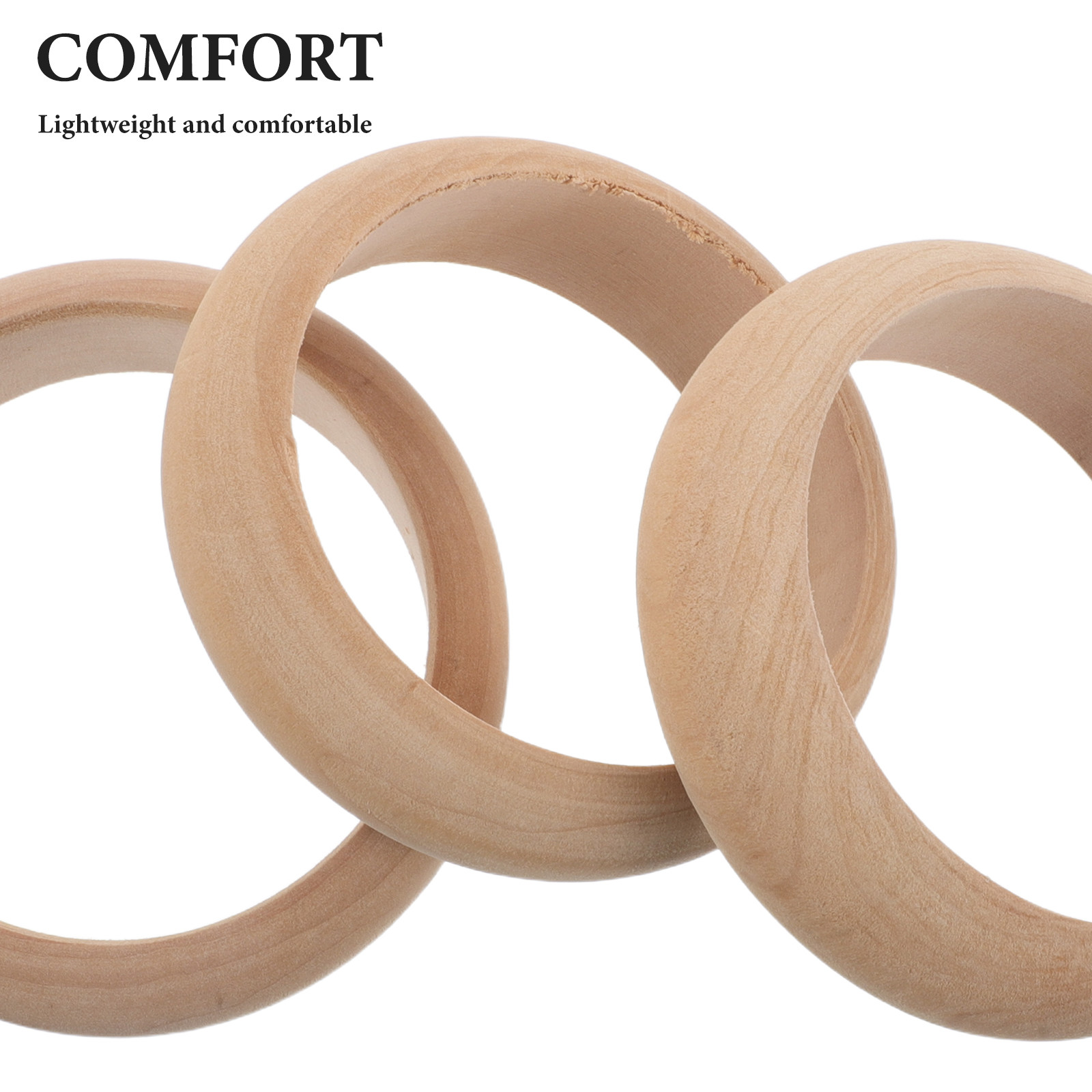 4Pcs Natural Wooden Bangles Bl - Wood Ring Blank review and price