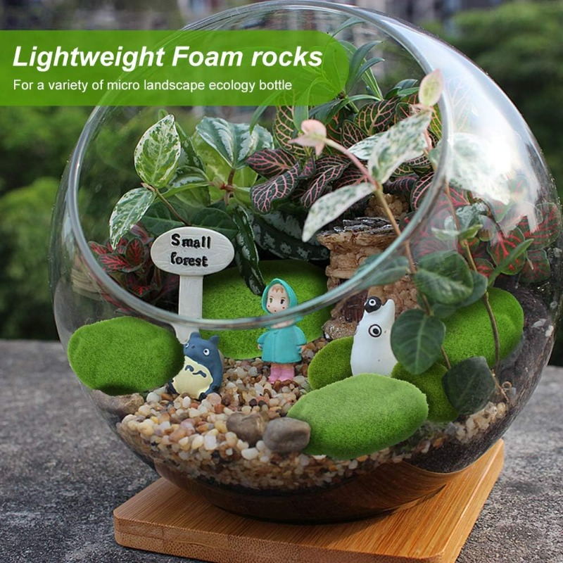 50/5PCS Artificial Foam Moss R - Terrarium Moss Art review and price