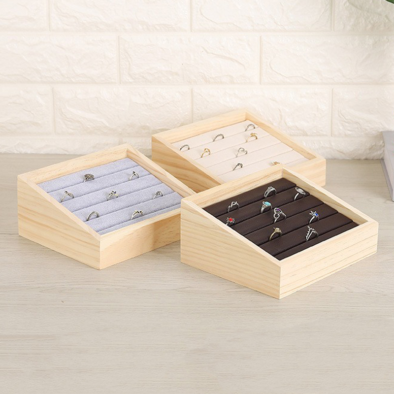 1pc Wood Jewelry Display Tray  - Wood Ring Blank review and price
