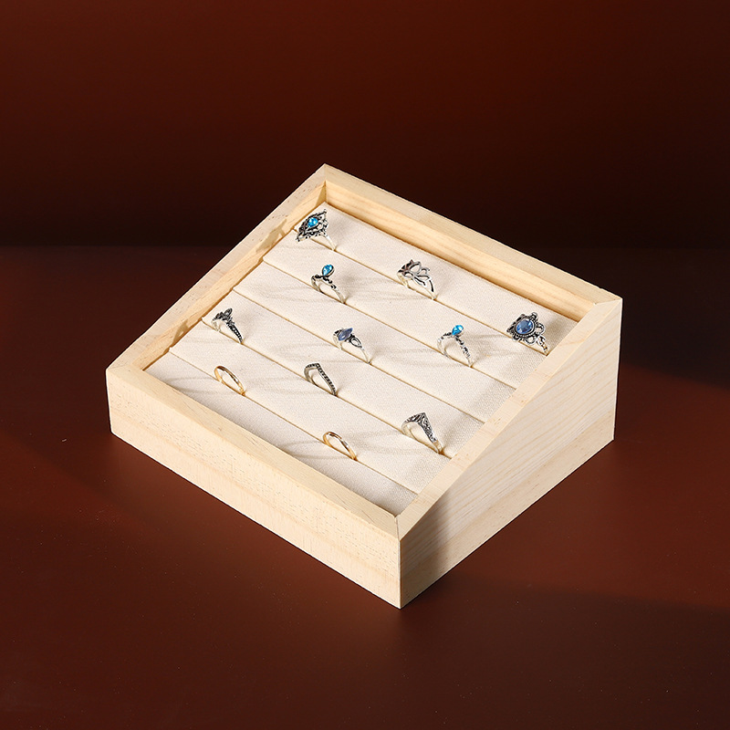1pc Wood Jewelry Display Tray  - Wood Ring Blank review and price